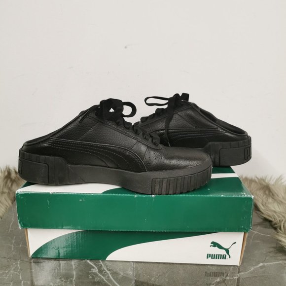 Puma Cali Mules Black / Gold - Picture 6 of 7